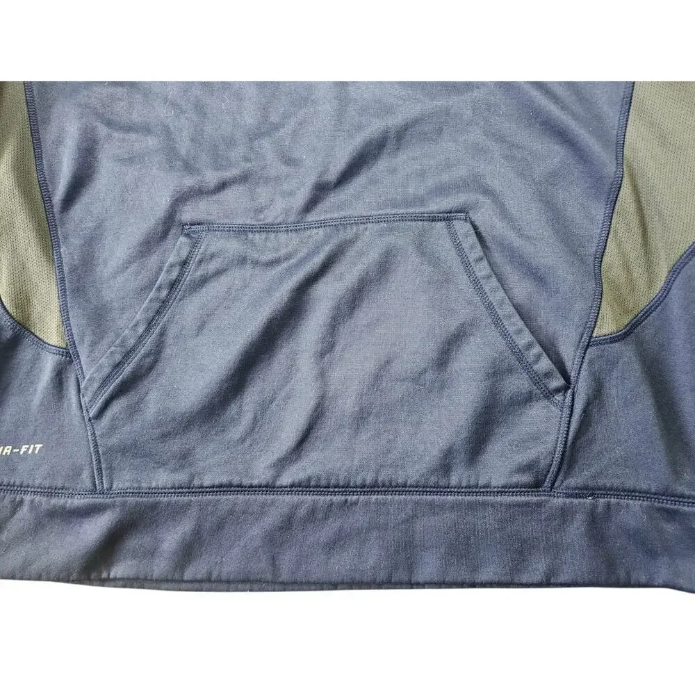 Nike UConn Huskies Therma-FIT Navy Blue Crewneck Sweatshirt Unisex Size Large